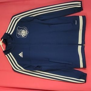 Adidas youth medium sports jacket, navy blue.